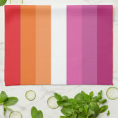 Lesbische Flagge Geschirrtuch (Gefaltet)