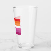 Lesbische Flagge Glas (Links)