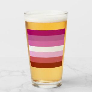 Lesbische Flagge Glas