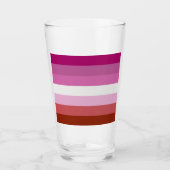 Lesbische Flagge Glas (Vorderseite)