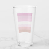 Lesbische Flagge Glas (Rückseite)