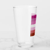 Lesbische Flagge Glas (Rechts)