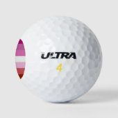 Lesbische Flagge Golfball (Logo)