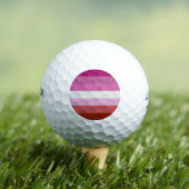Lesbische Flagge Golfball (Insitu T-Shirt)