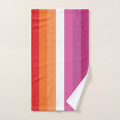 Lesbische Flagge Handtuch (Handtuch)
