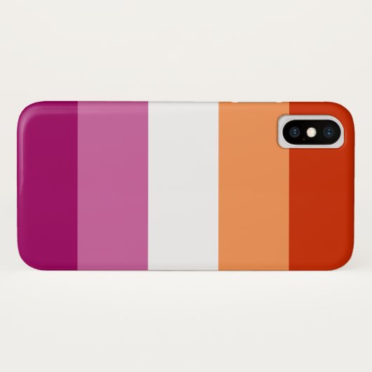 Lesbische Flagge Handy-Fall Case-Mate iPhone Hülle (Rückseite (Horizontal))