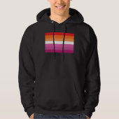 Lesbische Flagge Hoodie (Vorderseite)