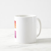 Lesbische Flagge Kaffeetasse (VorderseiteRechts)