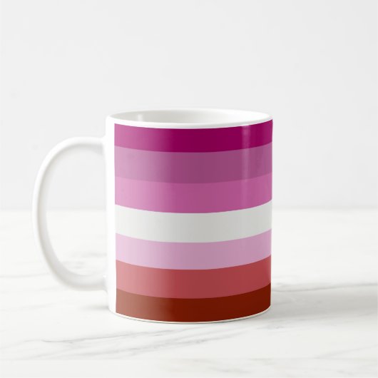 Lesbische Flagge Kaffeetasse (Links)