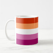 Lesbische Flagge Kaffeetasse (Links)