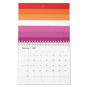 Lesbische Flagge Kalender (Feb 2027)
