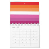 Lesbische Flagge Kalender (Mär 2027)