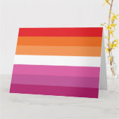 Lesbische Flagge Karte (Gelbe Blume)