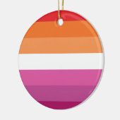 Lesbische Flagge Keramik Ornament (Links)