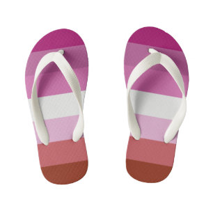 Lesbische Flagge Kinderbadesandalen