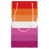 Lesbische Flagge Kleine Geschenktüte (Vorderseite)