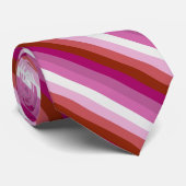 Lesbische Flagge Krawatte (Gerollt)