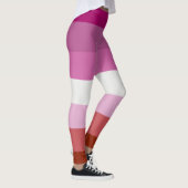 Lesbische Flagge Leggings (Rechts)