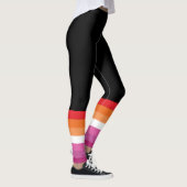 Lesbische Flagge Leggings (Rechts)