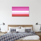Lesbische Flagge Leinwanddruck (Insitu (Schlafzimmer))