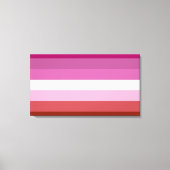 Lesbische Flagge Leinwanddruck (Vorderseite)