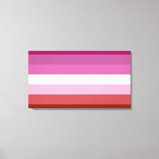 Lesbische Flagge Leinwanddruck (Vorderseite)