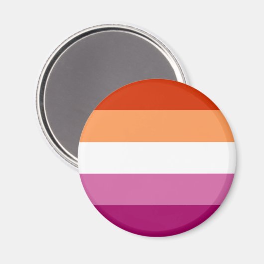 Lesbische Flagge LGBT Magnet (Vorderseite/Rückseite)