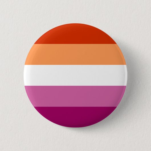 Lesbische Flagge LGBT Symbol Monat Button (Vorderseite)