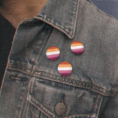 Lesbische Flagge LGBT Symbol Monat Button