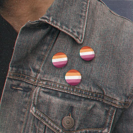 Lesbische Flagge LGBT Symbol Monat Button