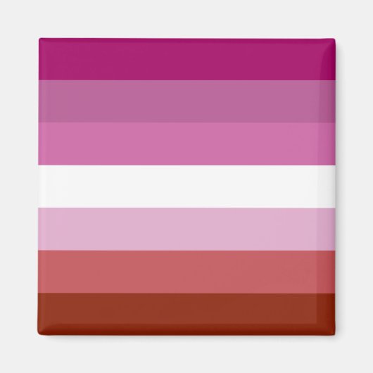 Lesbische Flagge Magnet (Vorne)