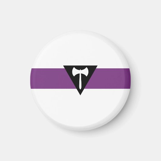 Lesbische Flagge Magnet (Vorne)