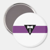 Lesbische Flagge Magnet (Vorderseite/Rückseite)