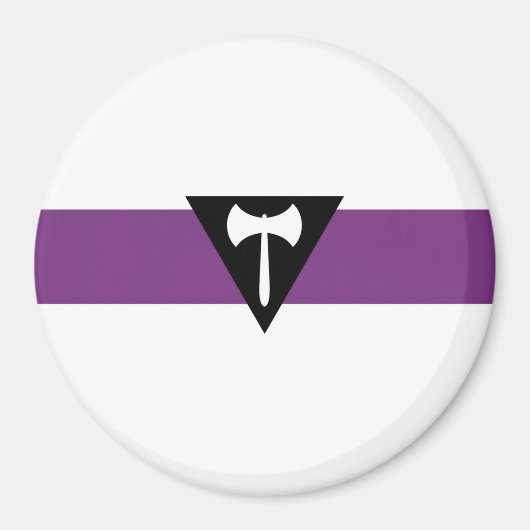 Lesbische Flagge Magnet (Vorne)