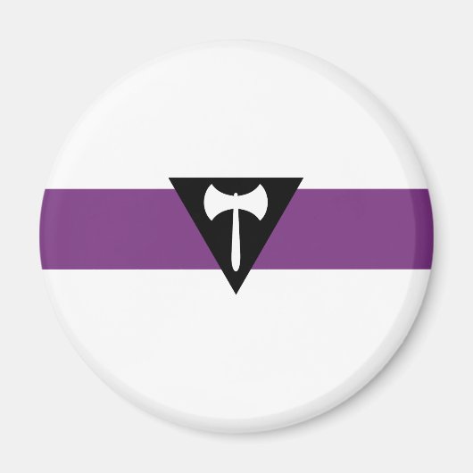 Lesbische Flagge Magnet (Vorne)
