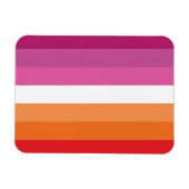 Lesbische Flagge Magnet (Horizontal)