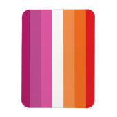Lesbische Flagge Magnet (Vertikal)