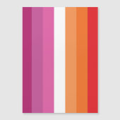 Lesbische Flagge Magneteinladung (Vorderseite)