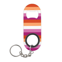 Lesbische Flagge Mini Flaschenöffner