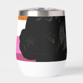 Lesbische Flagge mit zwei weiblichen Silhouetten (Vorderseite)