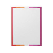 Lesbische Flagge Notizblock (Rotiert)