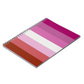 Lesbische Flagge Notizblock (Linke Seite)