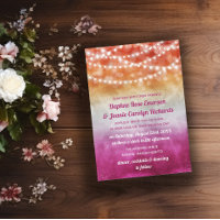 Lesbische Flagge Ombre String Lights Wedding