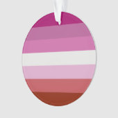 Lesbische Flagge Ornament (Vorderseite)