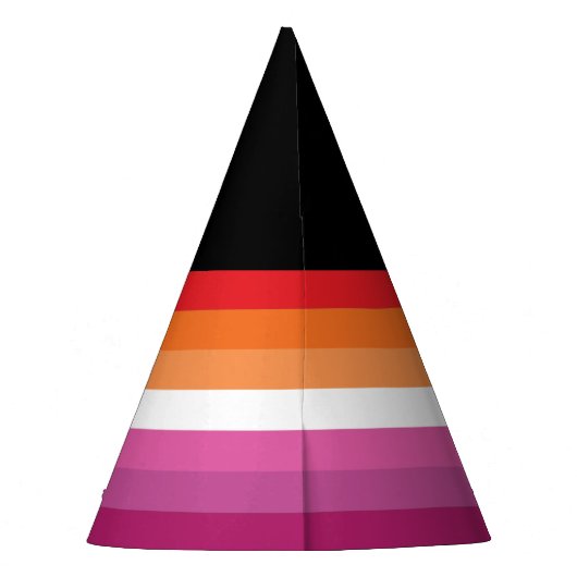 Lesbische Flagge Partyhütchen (Rückseite)