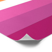 Lesbische Flagge Poster (Ecke)