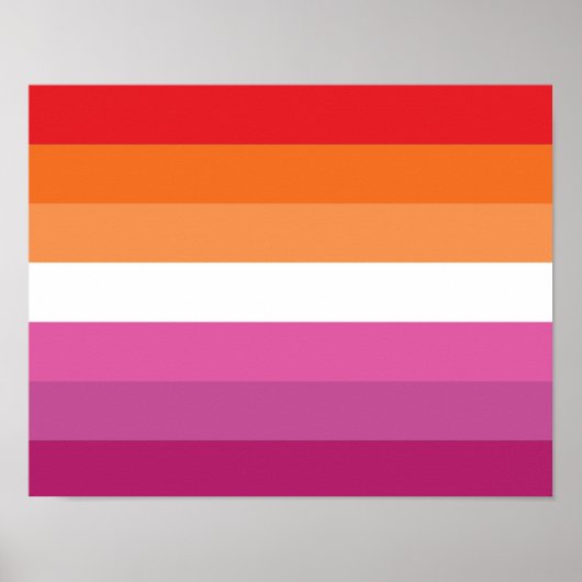 Lesbische Flagge Poster (Vorne)