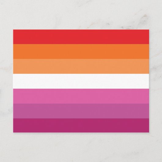 Lesbische Flagge Postkarte (Vorderseite)