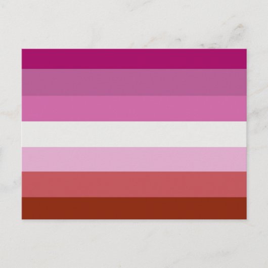 Lesbische Flagge Postkarte (Vorderseite)