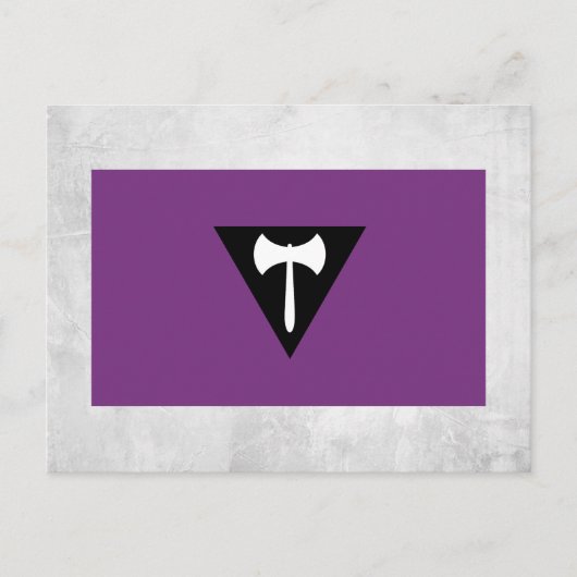 Lesbische Flagge Postkarte (Vorderseite)